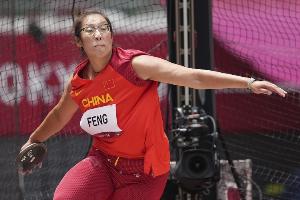 田径世锦赛女子铁饼决赛：奥尔曼69.48米夺金 冯彬65.28米位列第7