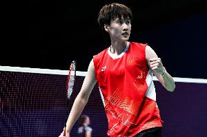 中国羽毛球大师赛：陈雨菲2-0击败韩千禧，晋级女单16强