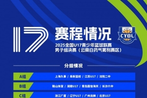赛程发布！全国U17青少年篮球联赛男子组决赛将于10月21日开赛