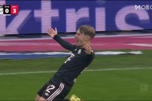 连场世界波！17岁卡尔远射建功，拜仁3-0领先门兴