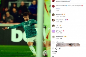 打进利物浦生涯处子球！凯尔凯兹社媒晒照自勉：相信、努力并提高