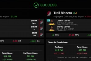 詹姆斯联手杨瀚森？美媒炸裂交易方案：湖人将詹姆斯父子送至开拓者换罗威等3人