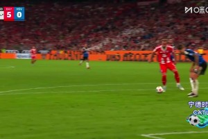 拜仁5-0汉堡！凯恩带球策动反击！奥利塞横传凯恩推射破门双响！