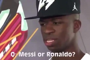 维尼修斯早期采访：偶像是内马尔，相较C罗更喜欢梅西！